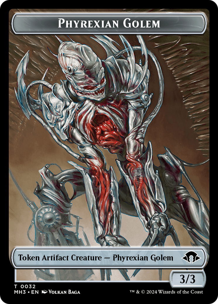 Phyrexian Golem Token [Modern Horizons 3 Tokens] | Boutique FDB TCG