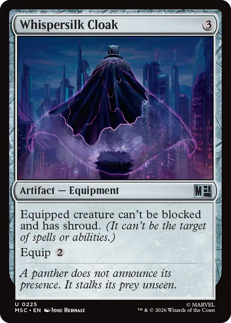 Whispersilk Cloak (Surge Foil) [Marvel Super Heroes Commander] | Boutique FDB TCG