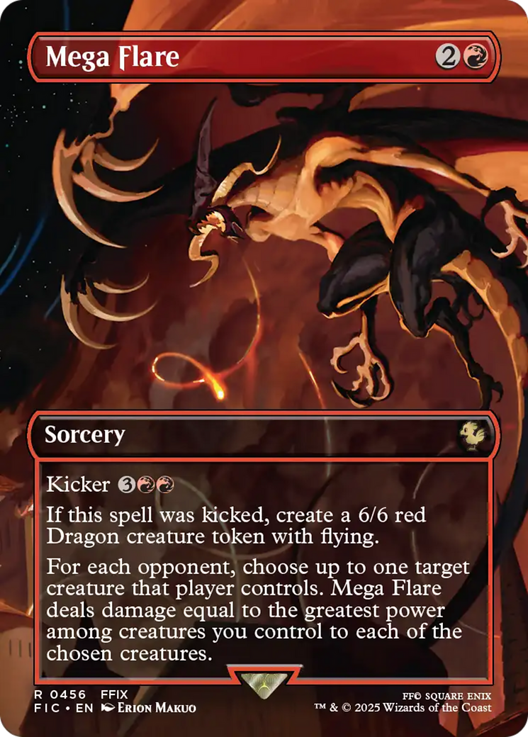 Mega Flare (Borderless) [FINAL FANTASY Commander] | Boutique FDB TCG