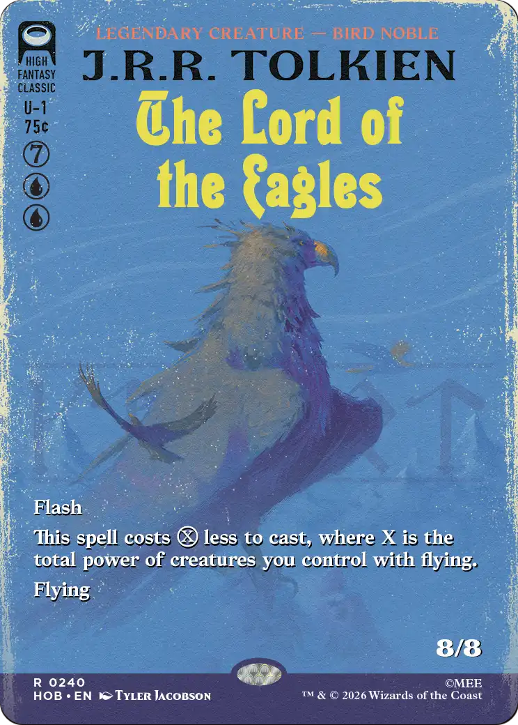 The Lord of the Eagles (Borderless) [The Hobbit] | Boutique FDB TCG
