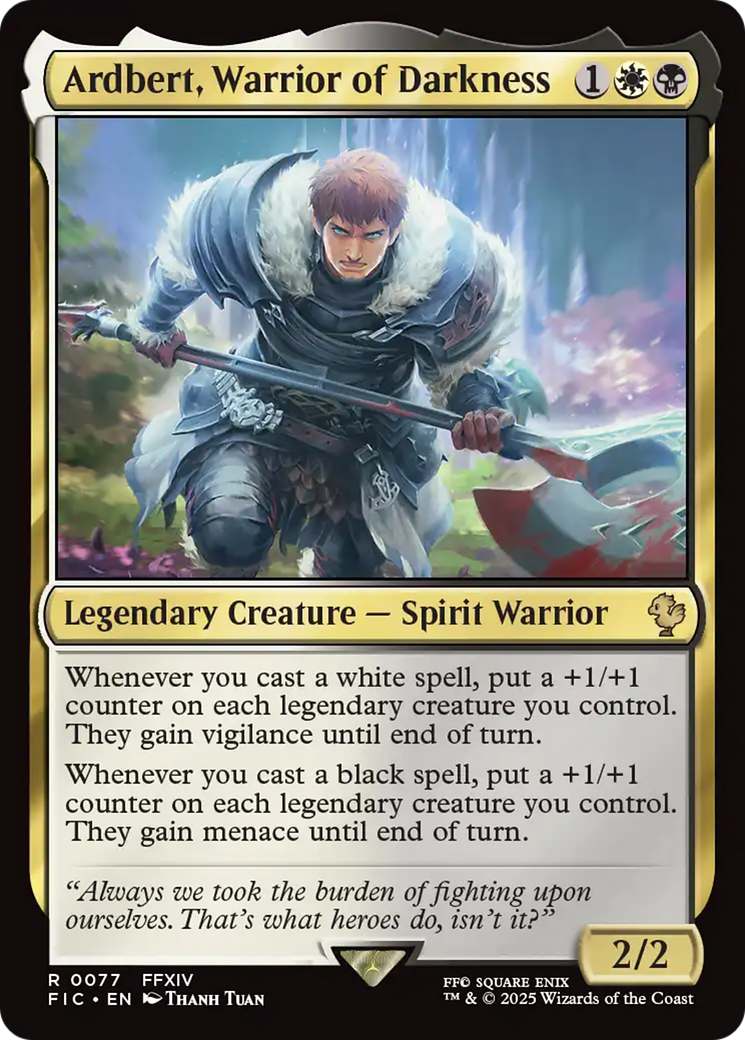 Ardbert, Warrior of Darkness [FINAL FANTASY Commander] | Boutique FDB TCG