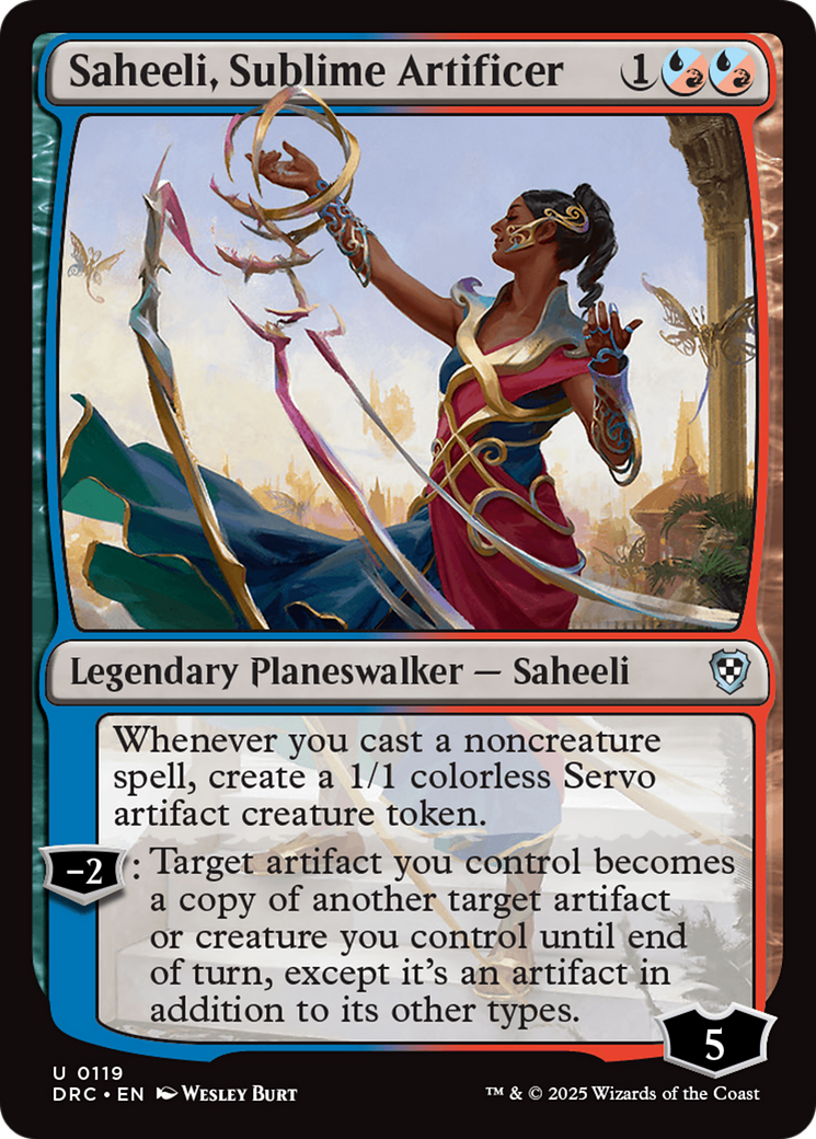 Saheeli, Sublime Artificer [Aetherdrift Commander] | Boutique FDB TCG