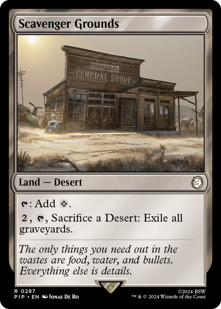 Scavenger Grounds [Fallout] | Boutique FDB TCG