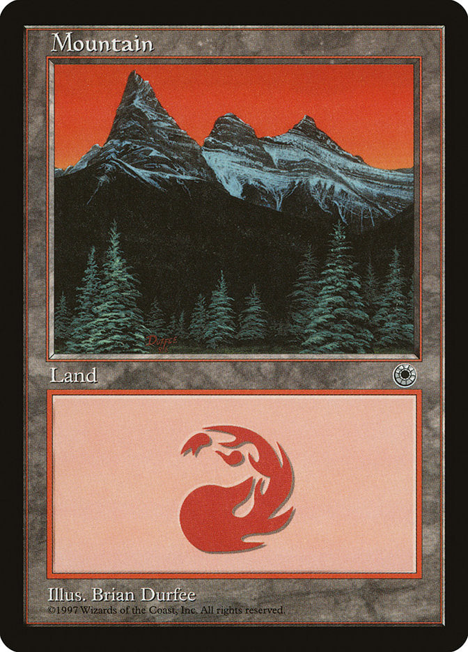Mountain (9/6 Signature / Tallest Peak Left) [Portal] | Boutique FDB TCG