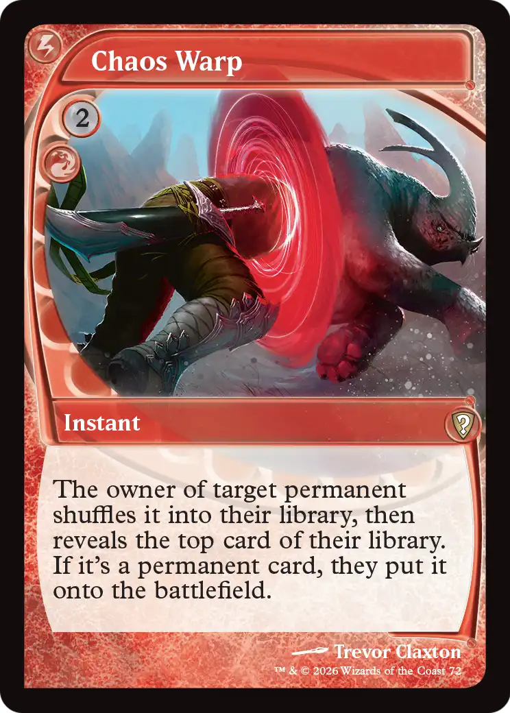 Chaos Warp (Future Sight) [Mystery Booster: Commander Edition] | Boutique FDB TCG