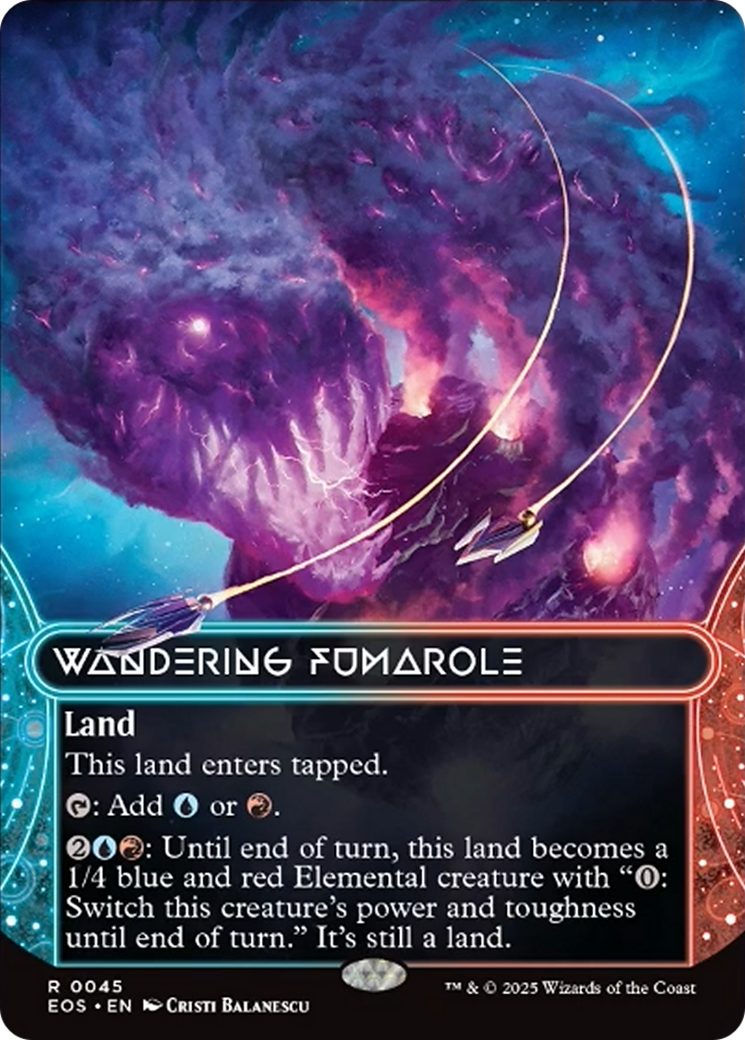 Wandering Fumarole (0045) (Borderless) [Edge of Eternities: Stellar Sights] | Boutique FDB TCG
