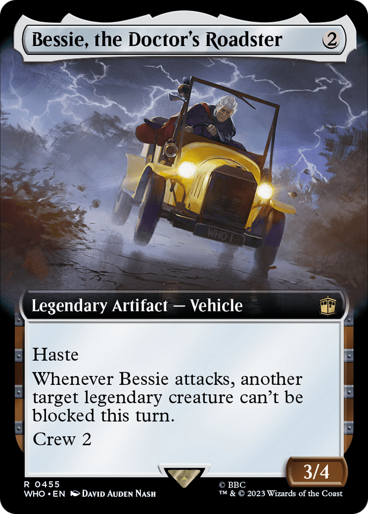 Bessie, the Doctor's Roadster (Extended Art) [Doctor Who] | Boutique FDB TCG