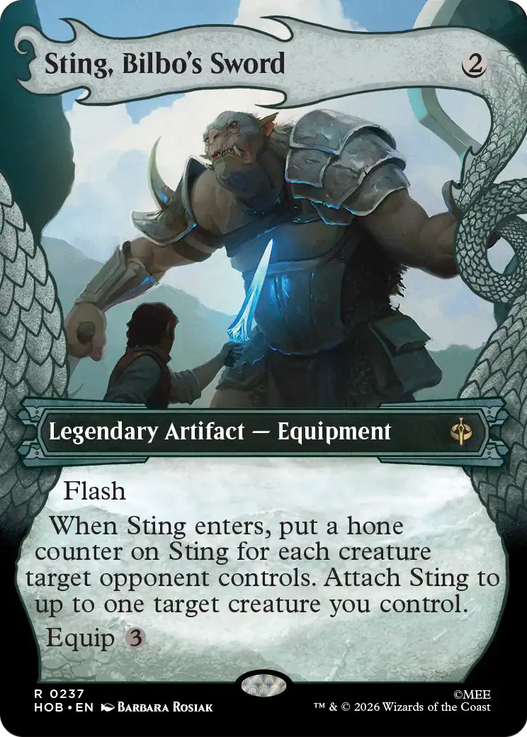 Sting, Bilbo's Sword (Showcase) [The Hobbit] | Boutique FDB TCG