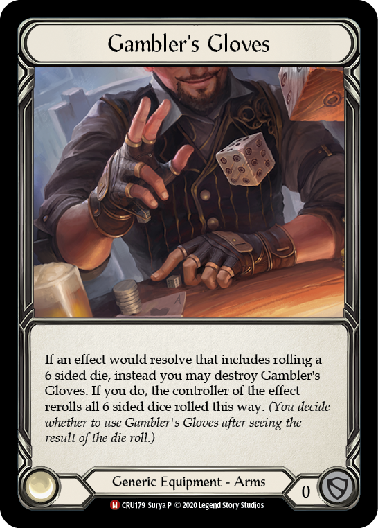 Gambler's Gloves [CRU179] (Crucible of War)  1st Edition Normal | Boutique FDB TCG