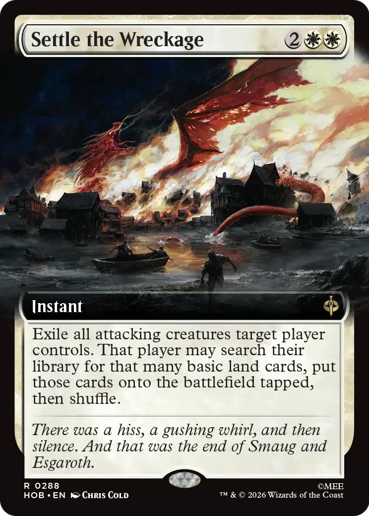 Settle the Wreckage (Extended Art) [The Hobbit] | Boutique FDB TCG