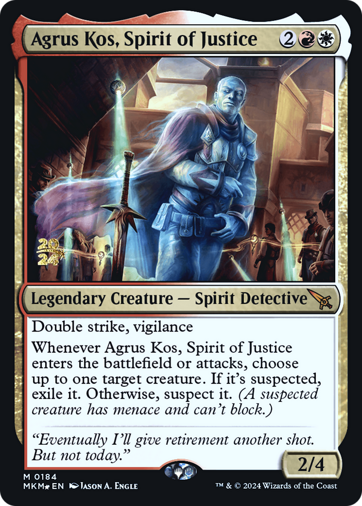 Agrus Kos, Spirit of Justice [Murders at Karlov Manor Prerelease Promos] | Boutique FDB TCG