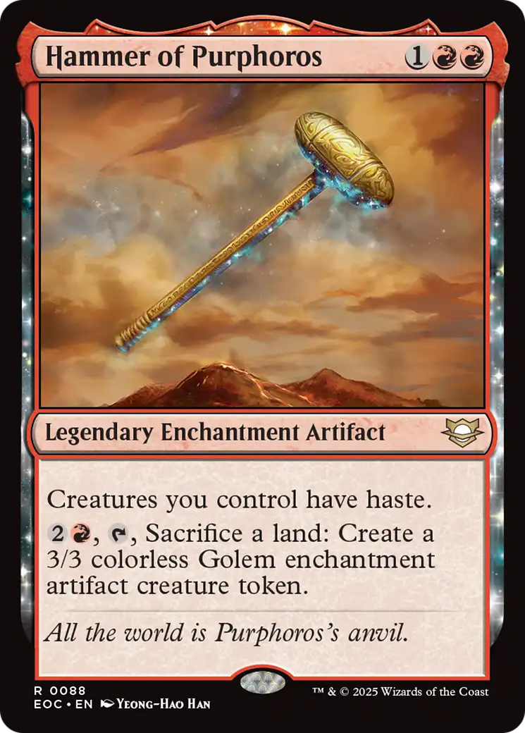 Hammer of Purphoros [Edge of Eternities Commander] | Boutique FDB TCG