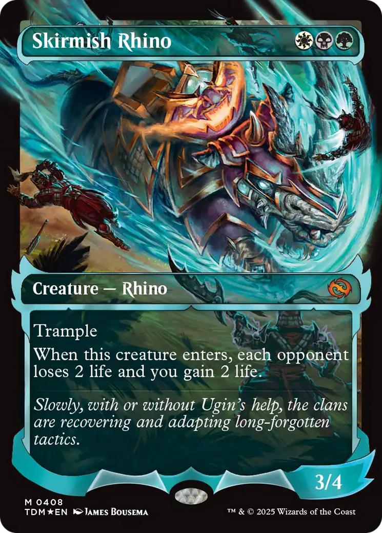 Skirmish Rhino (0408) (Showcase) [Tarkir: Dragonstorm] | Boutique FDB TCG