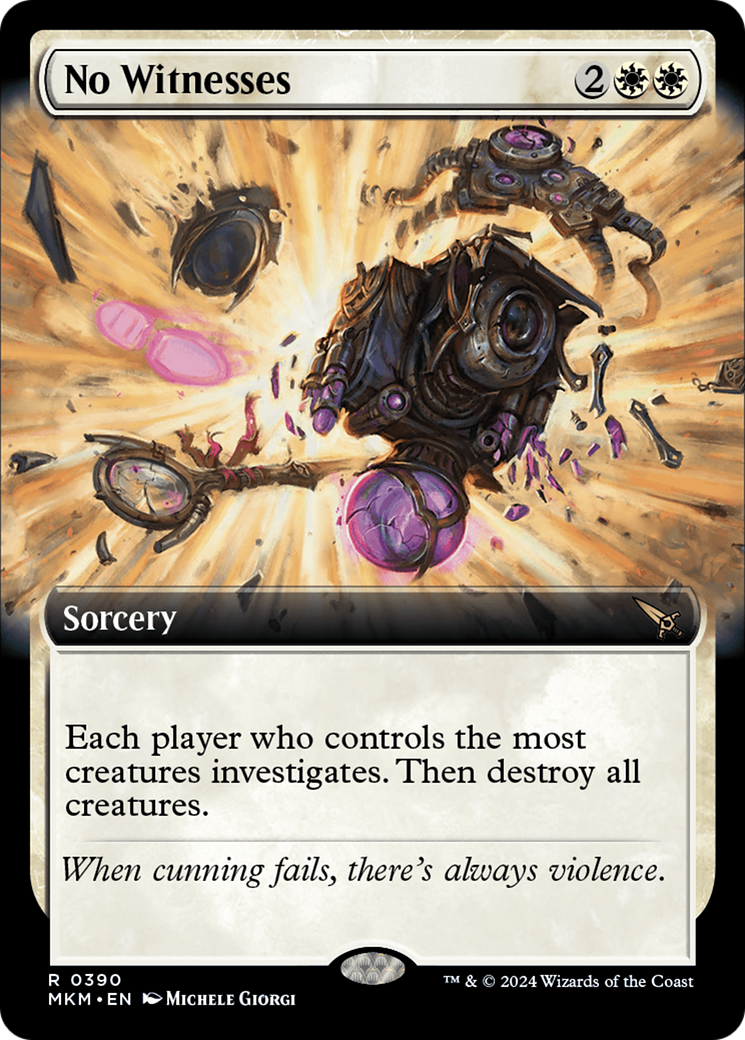 No Witnesses (Extended Art) [Murders at Karlov Manor] | Boutique FDB TCG