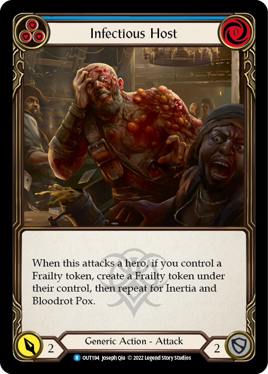 Infectious Host (Blue) [OUT194] (Outsiders) | Boutique FDB TCG