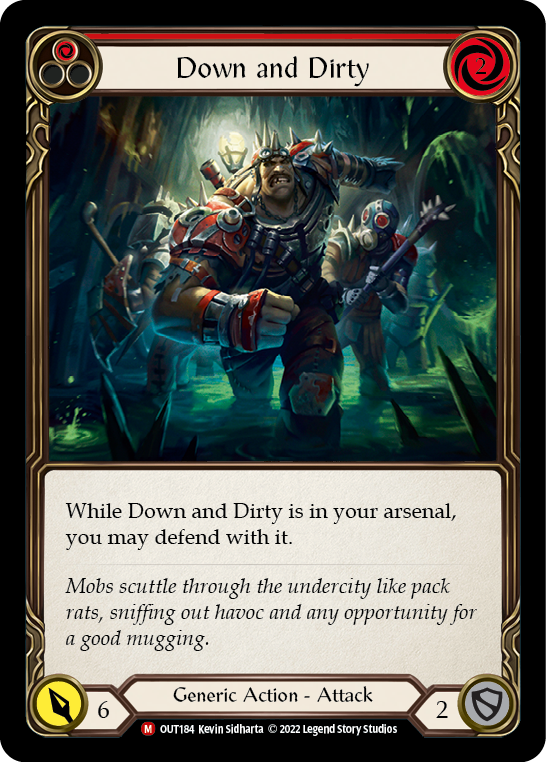 Down and Dirty [OUT184] (Outsiders)  Rainbow Foil | Boutique FDB TCG