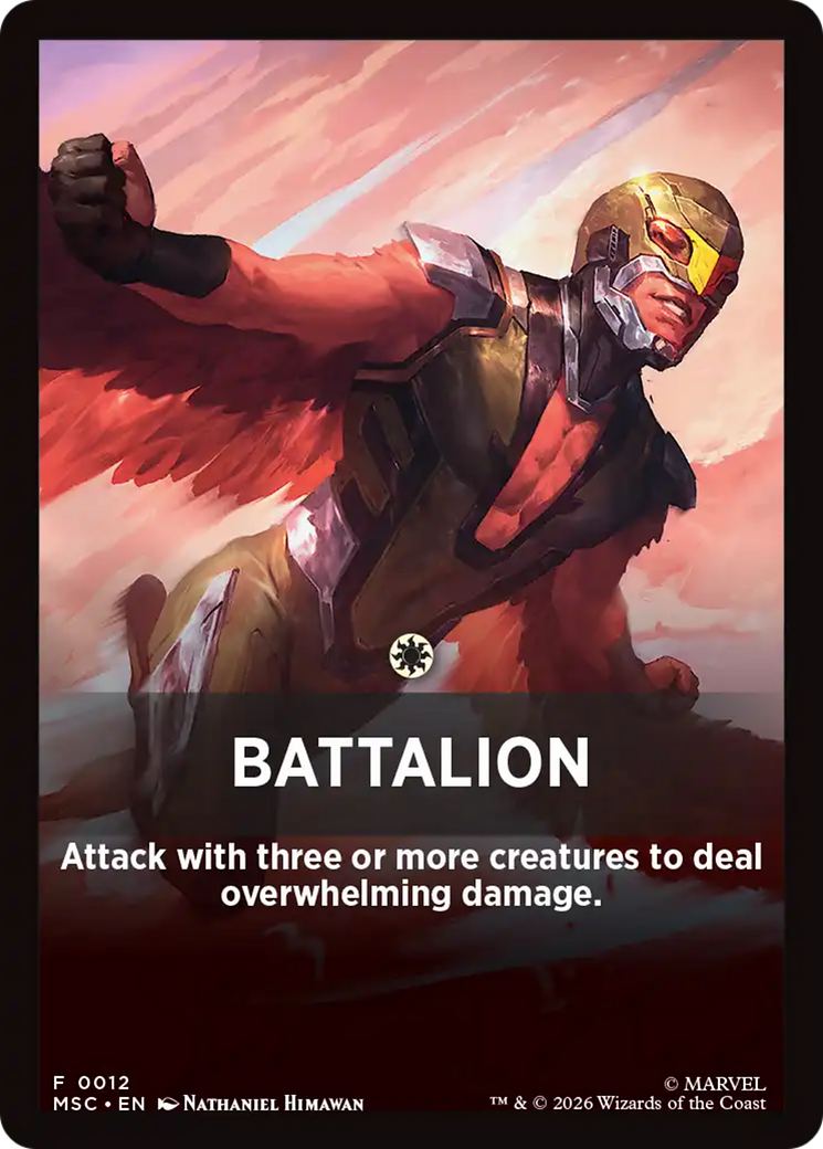 Battalion Theme Card [Marvel Super Heroes Commander] | Boutique FDB TCG