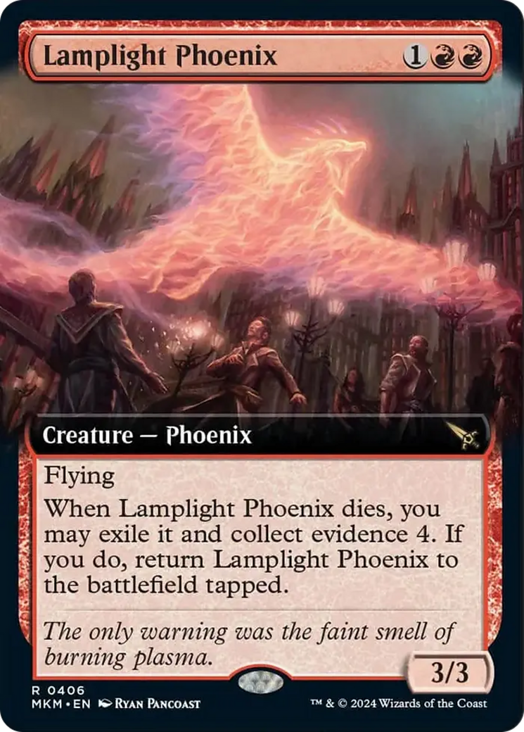 Lamplight Phoenix (Extended Art) [Murders at Karlov Manor] | Boutique FDB TCG