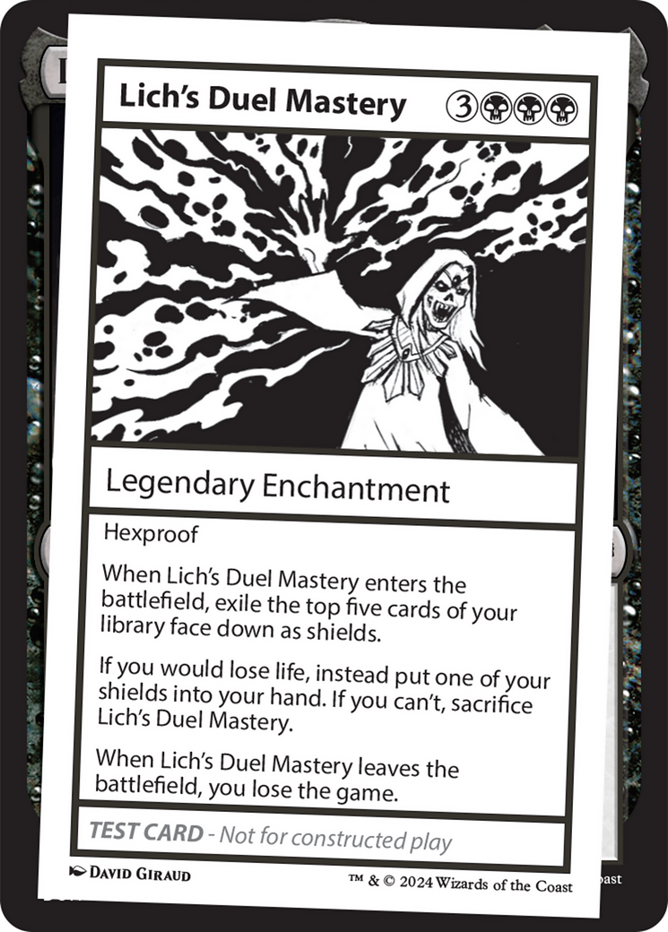 Lich's Duel Mastery [Mystery Booster 2 Playtest Cards] | Boutique FDB TCG