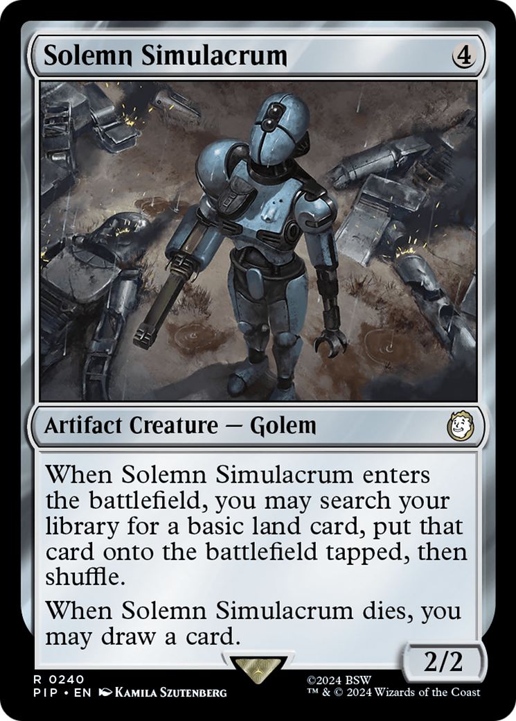 Solemn Simulacrum [Fallout] | Boutique FDB TCG