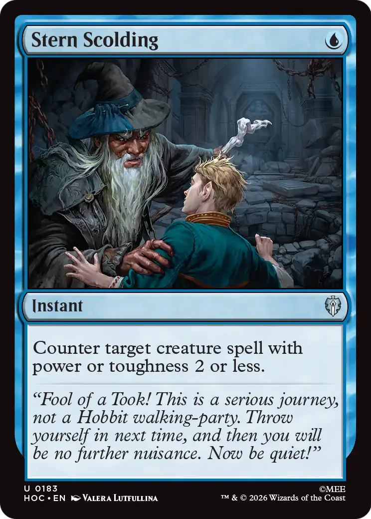 Stern Scolding [The Hobbit: Eternal-Legal] | Boutique FDB TCG
