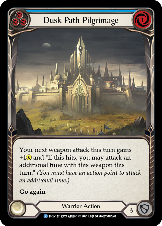 Dusk Path Pilgrimage (Blue) [MON112-RF] (Monarch)  1st Edition Rainbow Foil | Boutique FDB TCG