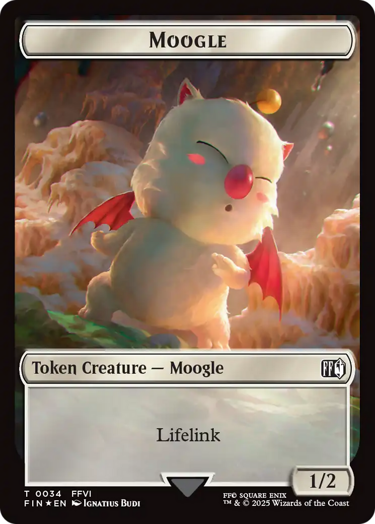 Copy (0025) // Moogle (0034) Double-Sided Token (Surge Foil) [FINAL FANTASY Tokens] | Boutique FDB TCG