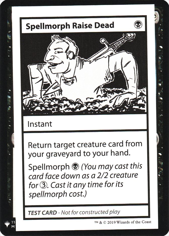 Spellmorph Raise Dead [Mystery Booster Playtest Cards] | Boutique FDB TCG