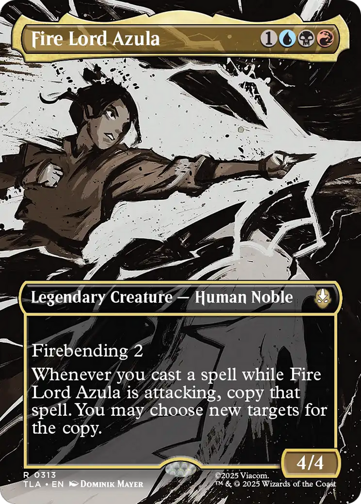 Fire Lord Azula (0313) (Borderless) [Avatar: The Last Airbender] | Boutique FDB TCG