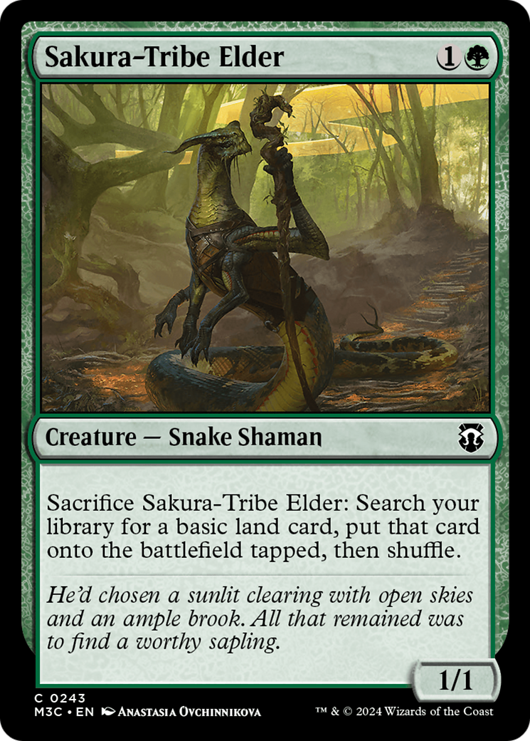 Sakura-Tribe Elder (Ripple Foil) [Modern Horizons 3 Commander] | Boutique FDB TCG