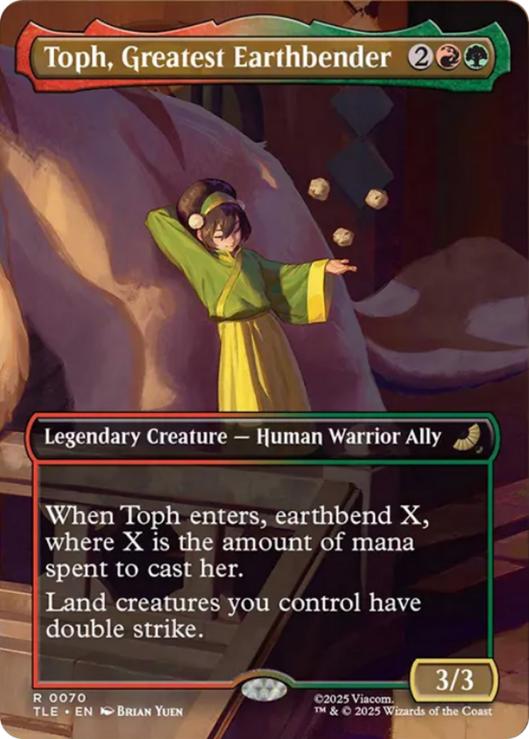 Toph, Greatest Earthbender (Borderless) [Avatar: The Last Airbender: Eternal-Legal] | Boutique FDB TCG