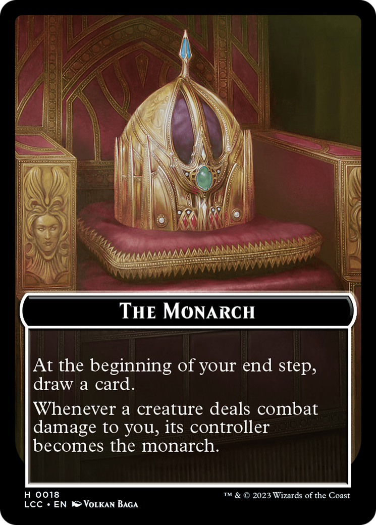 The Monarch // Pirate Double-Sided Token [The Lost Caverns of Ixalan Commander Tokens] | Boutique FDB TCG