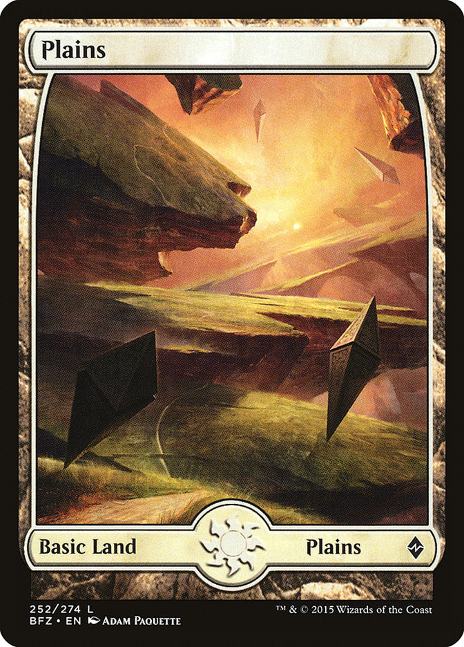 Plains (252) (Full Art) [Battle for Zendikar] | Boutique FDB TCG