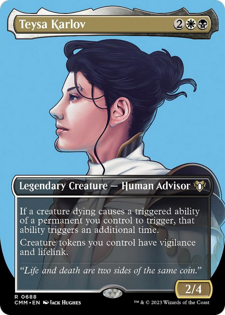 Teysa Karlov (Borderless Profile) [Commander Masters] | Boutique FDB TCG