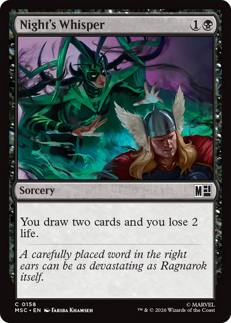 Night's Whisper [Marvel Super Heroes Commander] | Boutique FDB TCG