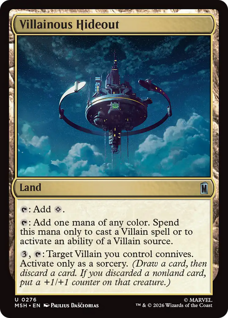 Villainous Hideout [Marvel Super Heroes] | Boutique FDB TCG