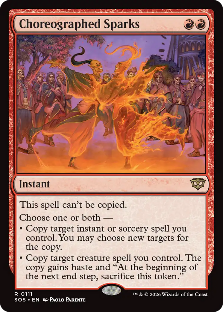 Choreographed Sparks [Secrets of Strixhaven] | Boutique FDB TCG