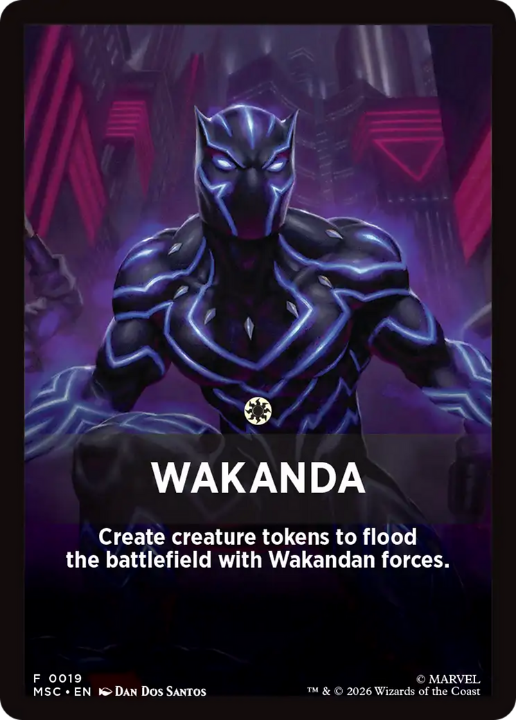 Wakanda Theme Card [Marvel Super Heroes Commander] | Boutique FDB TCG