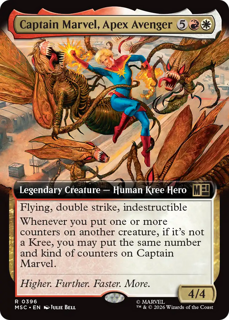 Captain Marvel, Apex Avenger (Extended Art) [Marvel Super Heroes Commander] | Boutique FDB TCG