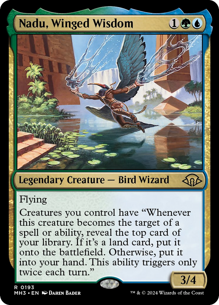 Nadu, Winged Wisdom [Modern Horizons 3] | Boutique FDB TCG