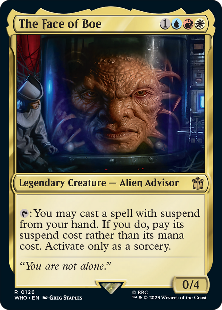 The Face of Boe [Doctor Who] | Boutique FDB TCG