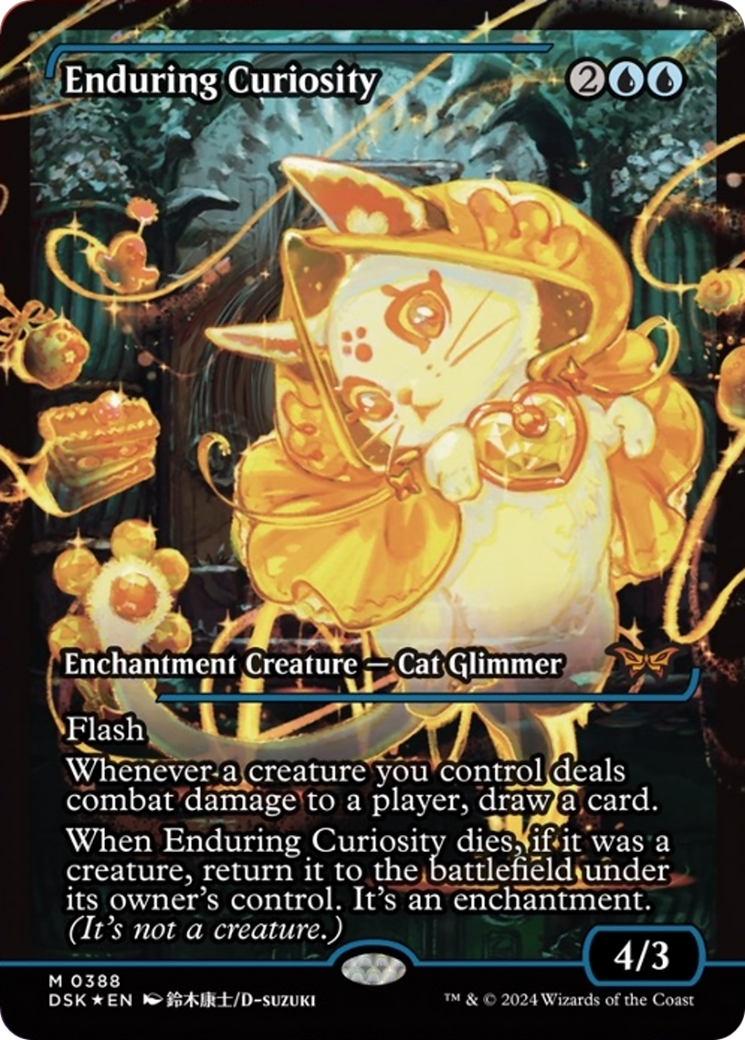 Enduring Curiosity (Japan Showcase) [Duskmourn: House of Horror] | Boutique FDB TCG