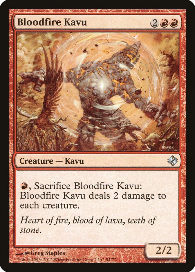 Bloodfire Kavu [Duel Decks: Venser vs. Koth] | Boutique FDB TCG