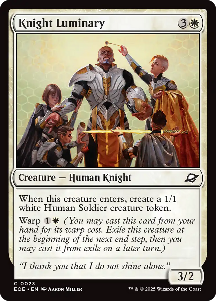 Knight Luminary [Edge of Eternities] | Boutique FDB TCG