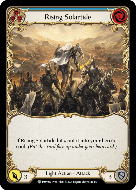 Rising Solartide (Blue) [MON080] (Monarch)  1st Edition Normal | Boutique FDB TCG