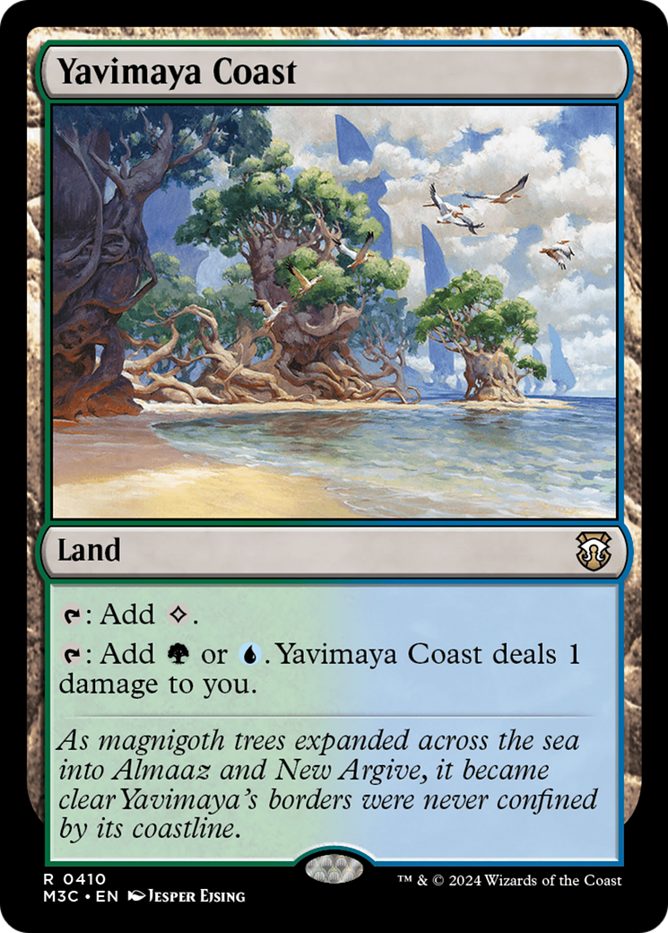 Yavimaya Coast (Ripple Foil) [Modern Horizons 3 Commander] | Boutique FDB TCG