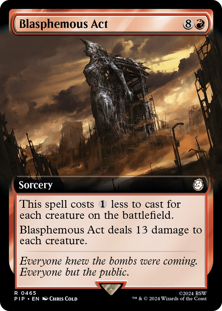 Blasphemous Act (Extended Art) [Fallout] | Boutique FDB TCG