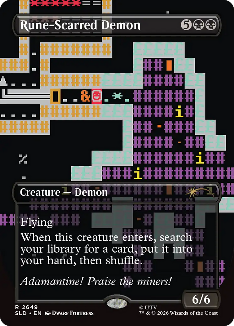 Rune-Scarred Demon (2649) [Secret Lair Drop] | Boutique FDB TCG