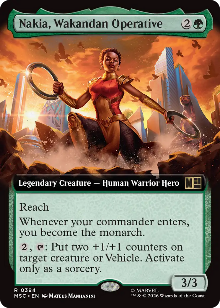 Nakia, Wakandan Operative (Extended Art) [Marvel Super Heroes Commander] | Boutique FDB TCG