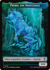 Beast // Primo, The Indivisible Double-Sided Token [Secrets of Strixhaven Commander Tokens] | Boutique FDB TCG